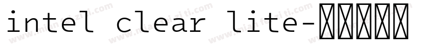 intel clear lite字体转换